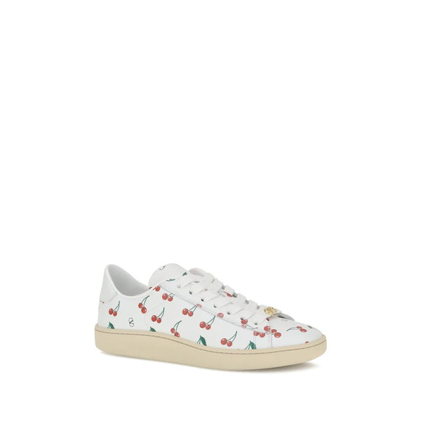 Weiße Kalbshaut Bos Taurus Sneakers mit niedrigem Schaft
