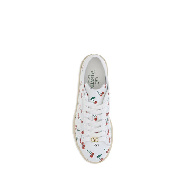 Weiße Kalbshaut Bos Taurus Sneakers mit niedrigem Schaft