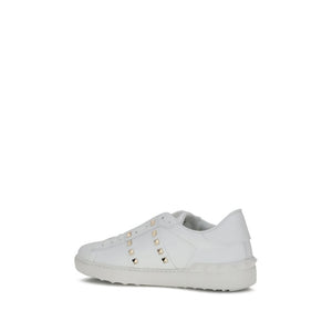 Weiße Kalbshaut Bos Taurus Sneakers mit niedrigem Schaft