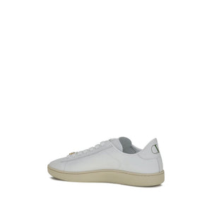 Weiße Kalbshaut Bos Taurus Sneakers mit niedrigem Schaft
