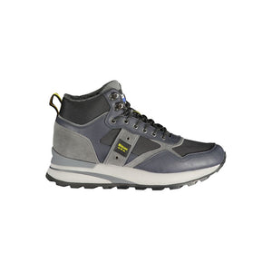 Blaue Leder Herren Sneaker