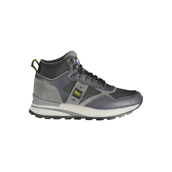 Blaue Leder Herren Sneaker