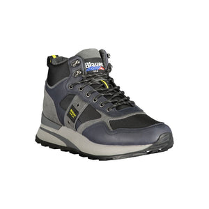 Blaue Leder Herren Sneaker