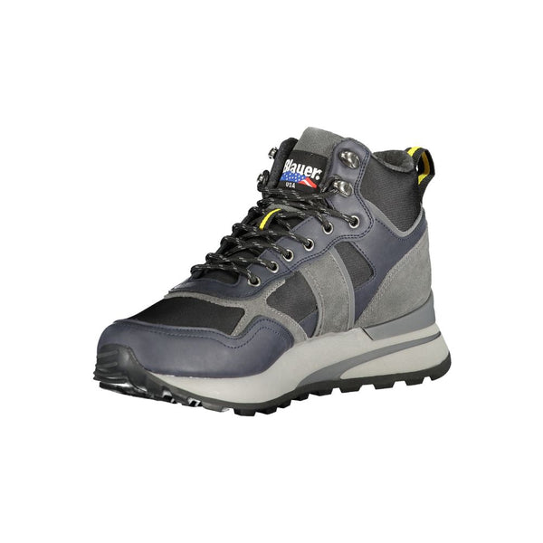 Blaue Leder Herren Sneaker