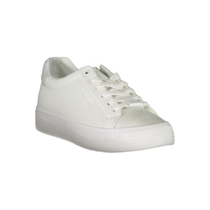 Elegante weiße Sneakers mit kontrastierender Verzierung