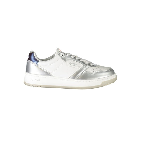 Sneaker aus weißem Polyester