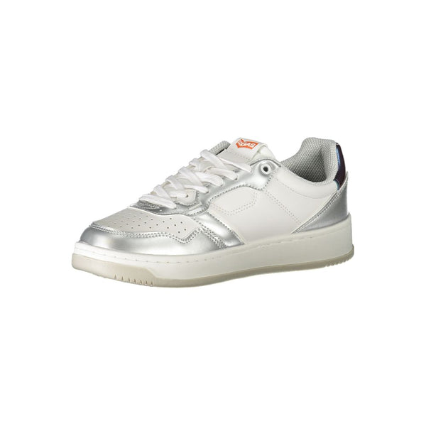 Sneaker aus weißem Polyester
