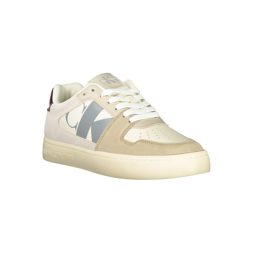 Beige Polyester Herren Sneaker