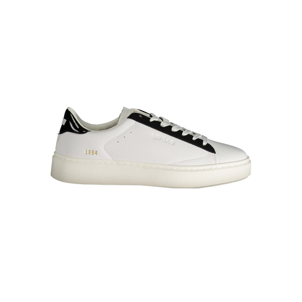 Weißer Polyester Damen Sneaker