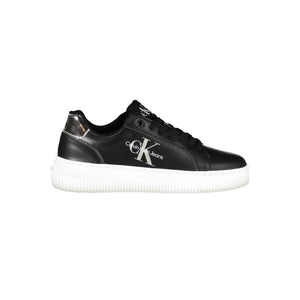 Schwarzer Polyester Damen Sneaker