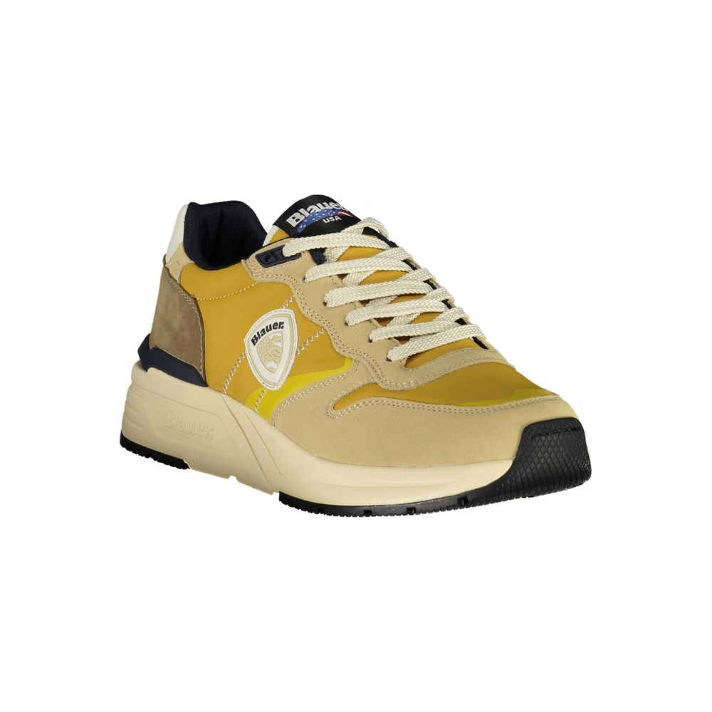 Beige Polyester Herren Sneaker