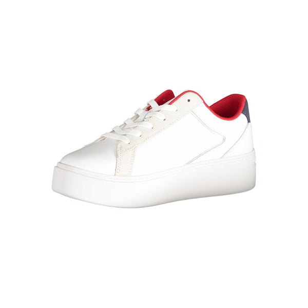 Sneaker aus weißem Polyester
