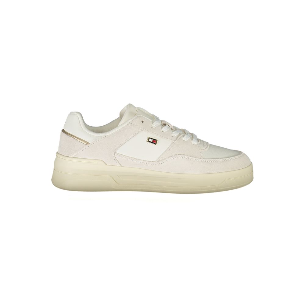 Weißes Leder Damen Sneaker