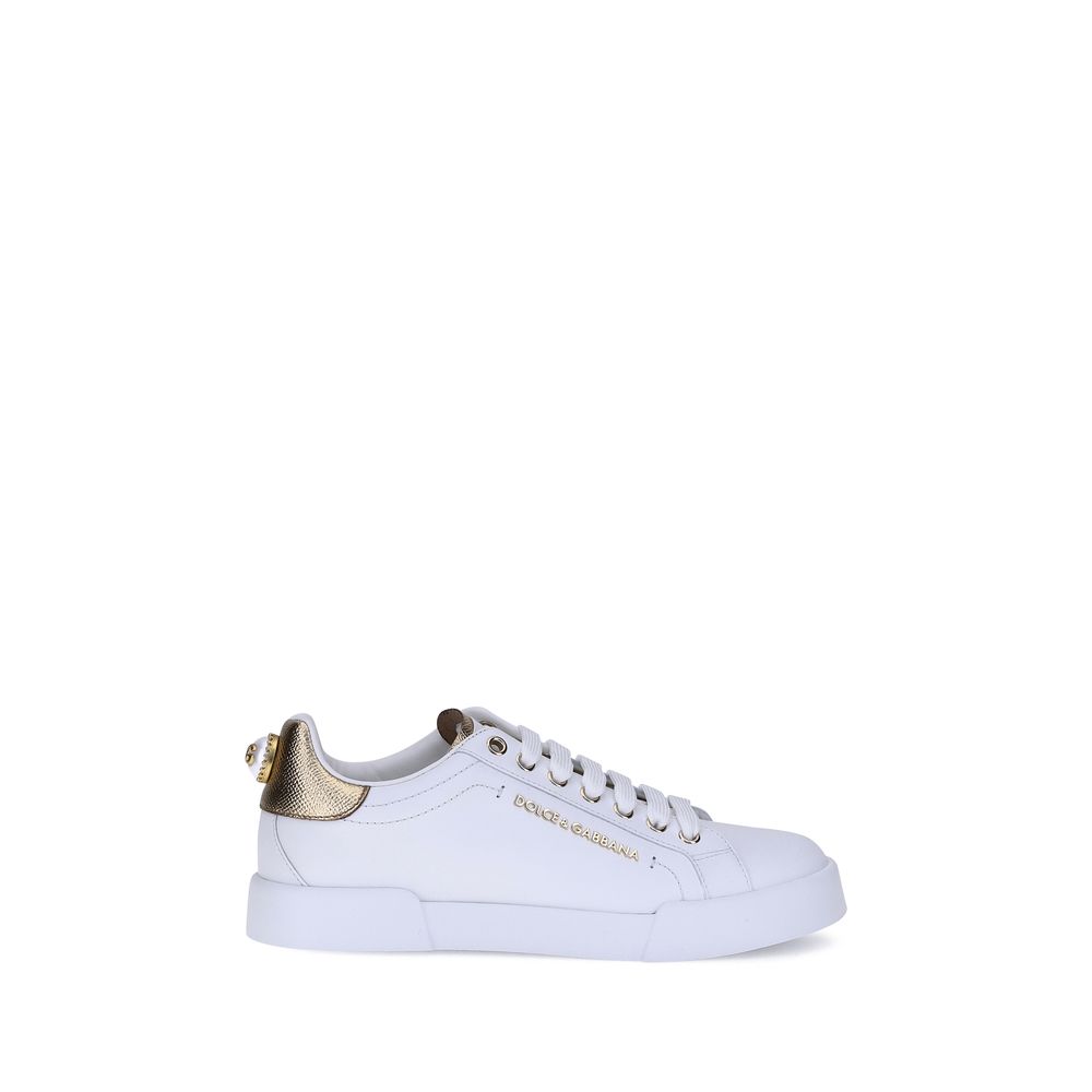 Weiße Kalbshaut Bos Taurus Sneakers mit niedrigem Schaft