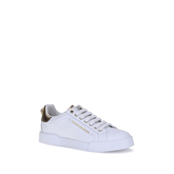 Weiße Kalbshaut Bos Taurus Sneakers mit niedrigem Schaft