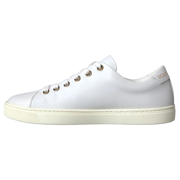 Weiß Leder Gold Rot Herz Turnschuhe Schuhe