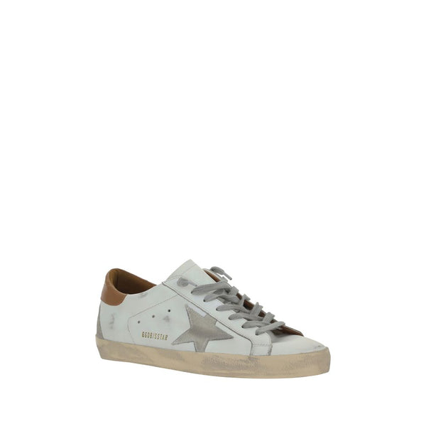 Weiße Leder-Superstar-Sneaker