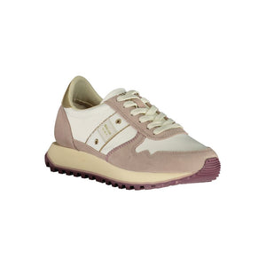 Weißer Polyester Damen Sneaker
