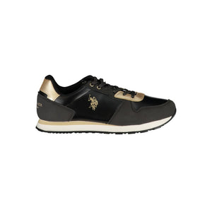 Schwarzer Polyester Sneaker