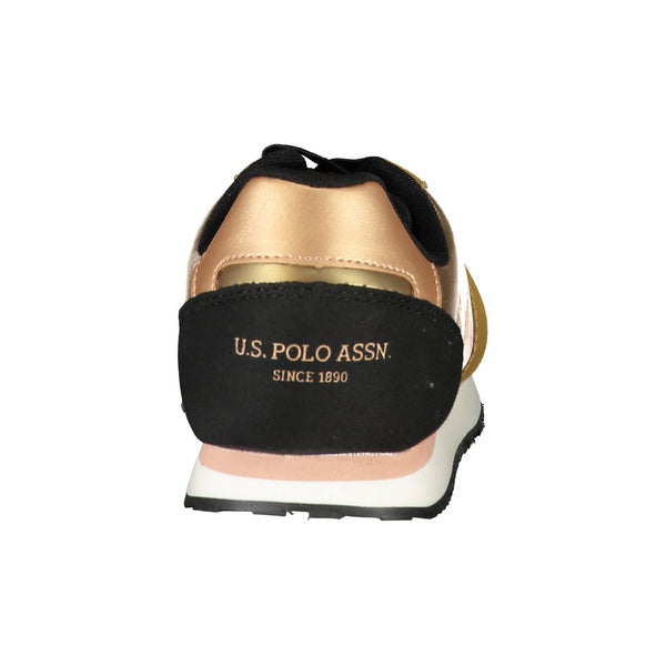 Goldener Polyester-Sneaker