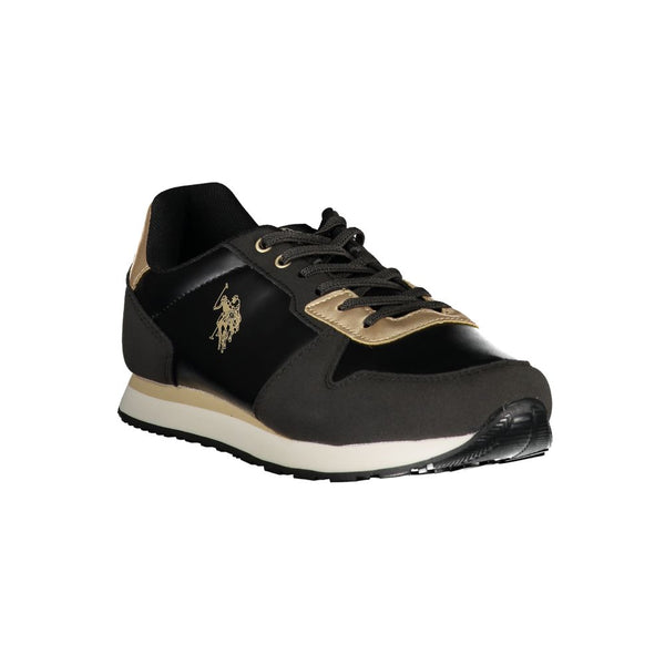 Schwarzer Polyester Sneaker