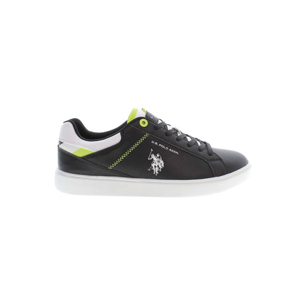 Schwarzer Polyester Herren Sneaker
