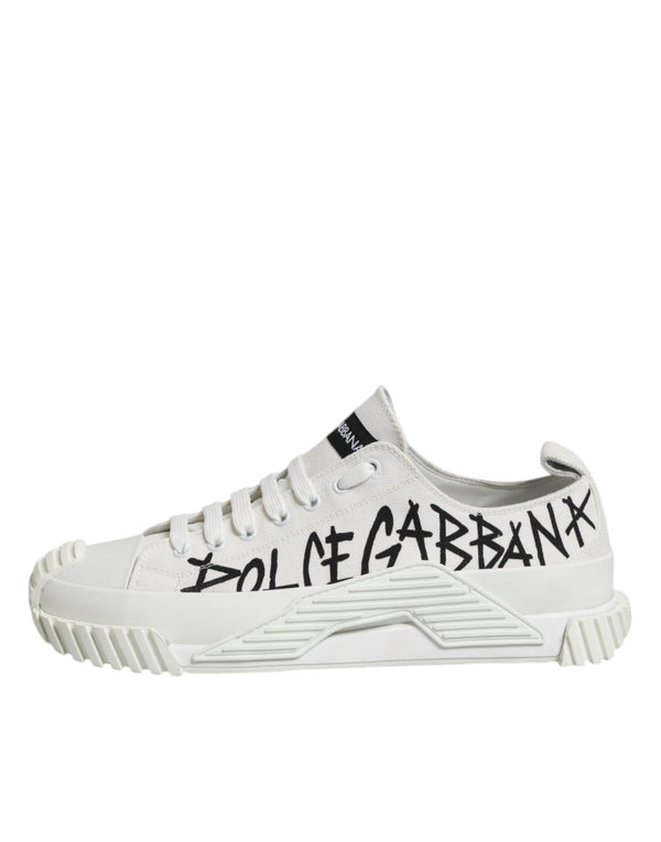 Weiß Baumwolle NS1 Low Top Turnschuhe Schuhe