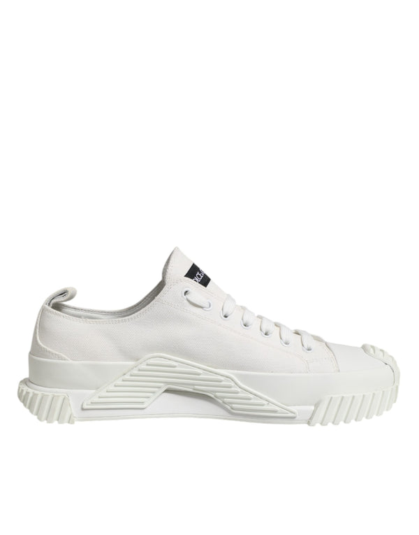 Weiß Baumwolle NS1 Low Top Turnschuhe Schuhe