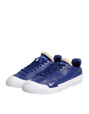 Weiß Blau Lace Up Low Top Drop-Type PRM Turnschuhe Schuhe