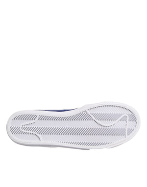Weiß Blau Lace Up Low Top Drop-Type PRM Turnschuhe Schuhe