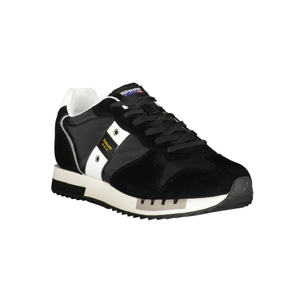 Schwarzer Polyester Herren Sneaker