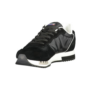 Schwarzer Polyester Herren Sneaker