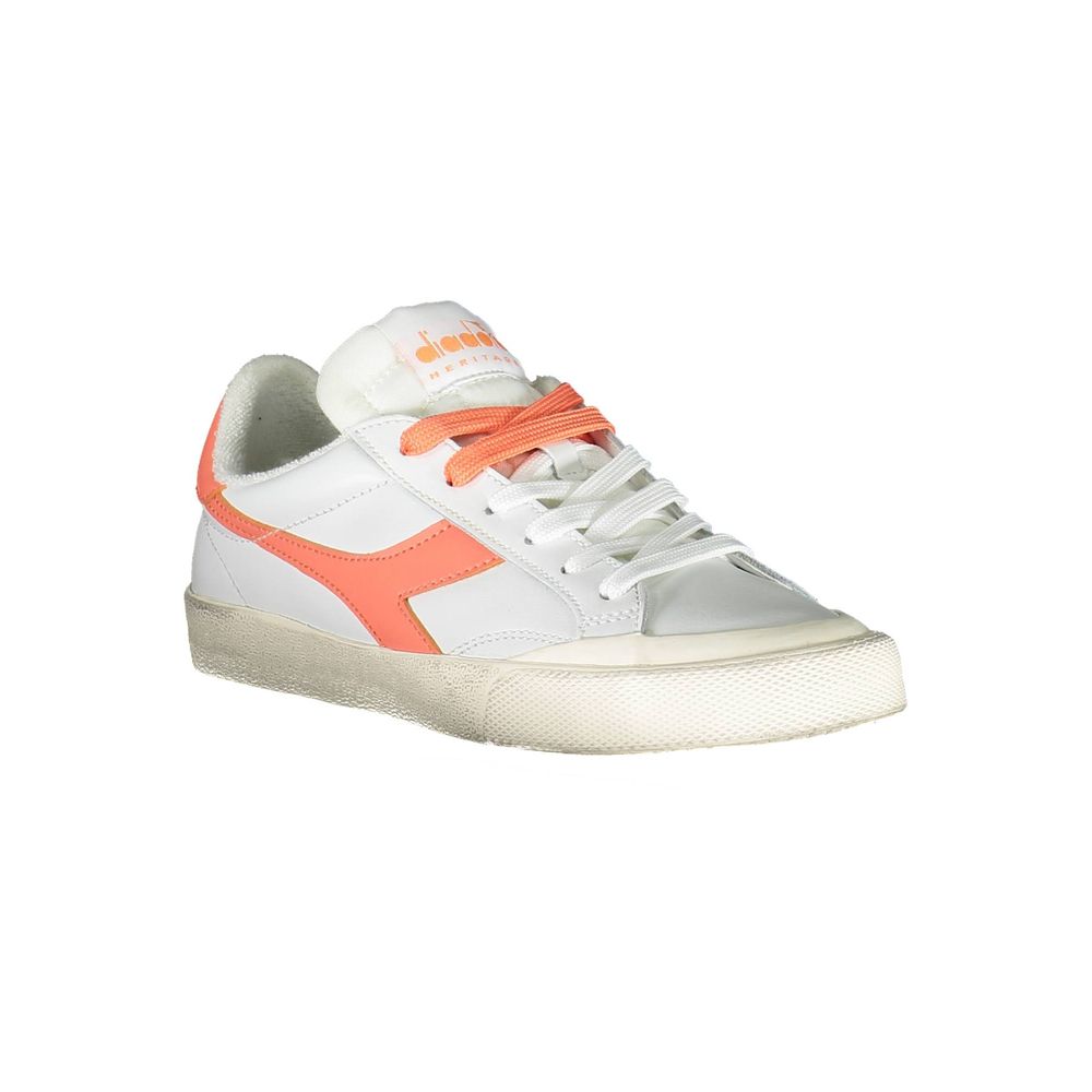 Weißes Leder Damen Sneaker