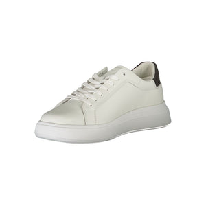 Elegante weiße Schnürschuhe mit Kontrast