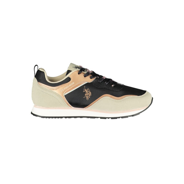 Schwarzer Polyester Sneaker
