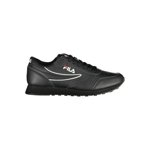 Schlanke schwarze Sport-Sneakers zum Schnüren