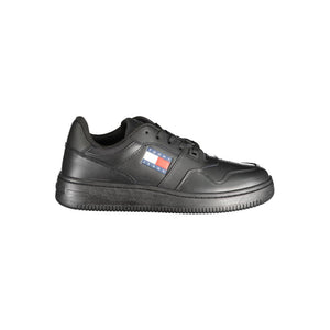 Schwarzer Polyester Sneaker