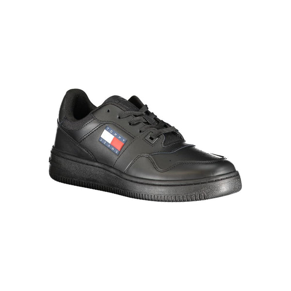 Schwarzer Polyester Sneaker