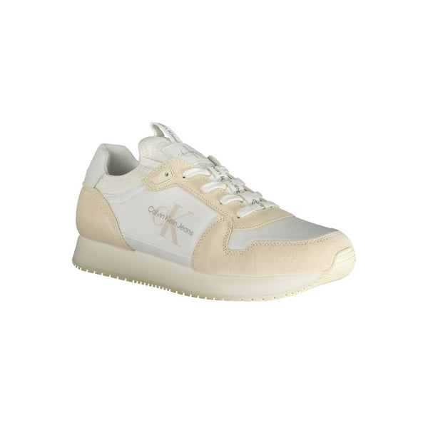 Sneaker aus weißem Polyester