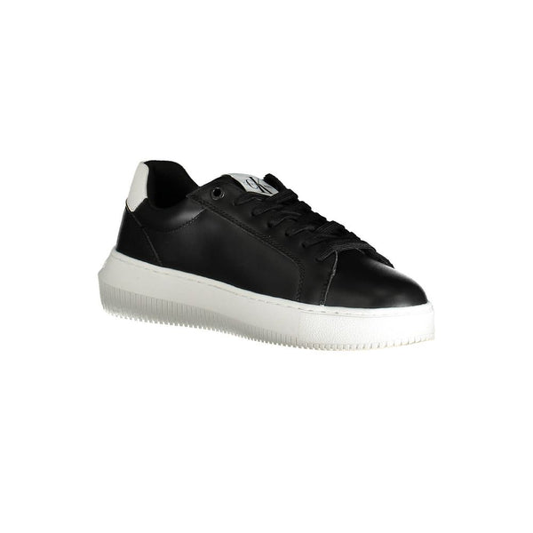 Schwarzer Polyester Damen Sneaker