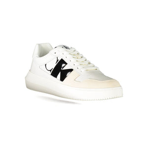Sneaker aus weißem Polyester
