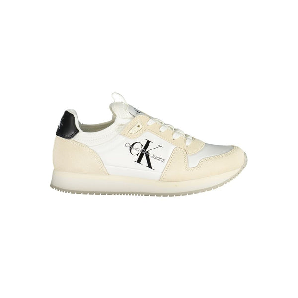 Weißer Polyester Damen Sneaker