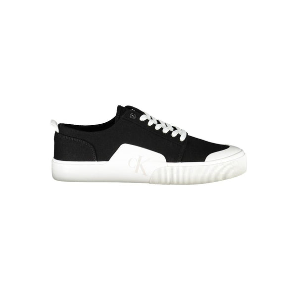 Schwarz Recyceltes Material Herren Sneaker