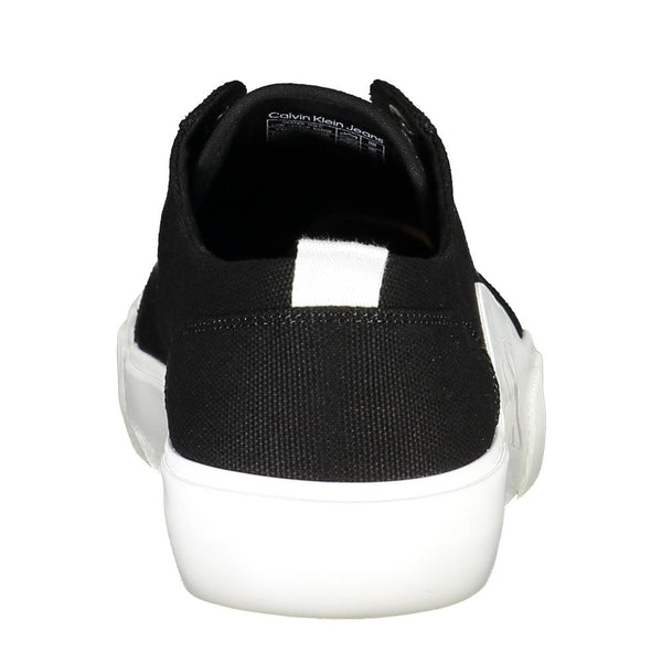 Schwarz Recyceltes Material Herren Sneaker