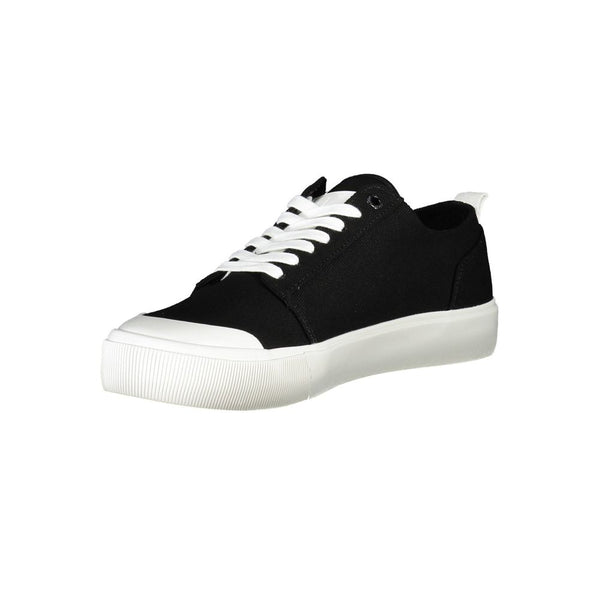 Schwarz Recyceltes Material Herren Sneaker