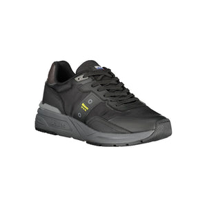 Schwarzer Polyester Sneaker