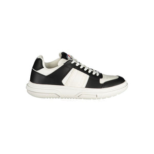 Schwarzes Leder Damen Sneaker
