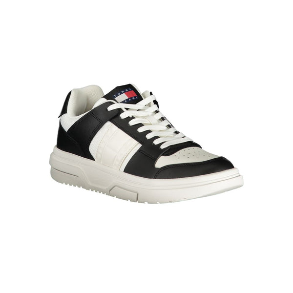 Schwarzes Leder Damen Sneaker