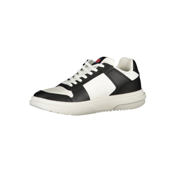 Schwarzes Leder Damen Sneaker