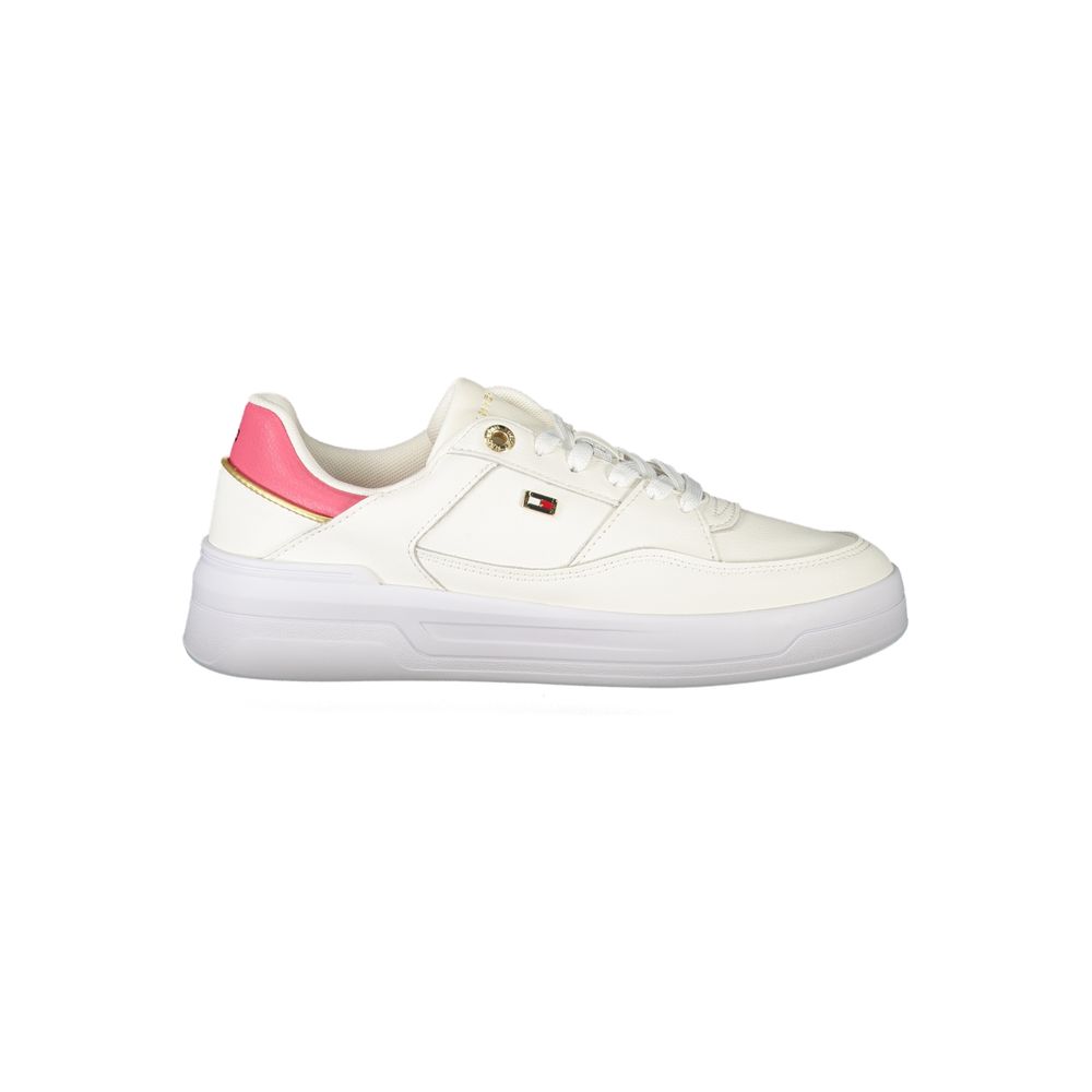 Weißes Polyethylen Damen Sneaker